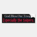 Search for sniper bumper stickers Military