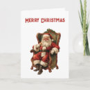 Search for retro santa christmas cards Traditional