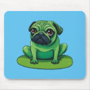 Search for funny frog mousepads Green