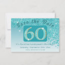 Search for 60th save the dates Glitter