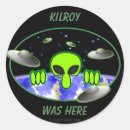 Search for alien invasion stickers Space