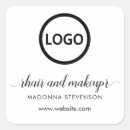 Search for black and white logo stickers Hair and makeup