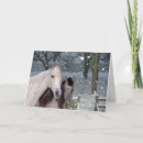 Search for falling snow cards Horse