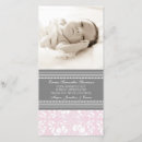 Search for pink grey baby shower cards Floral