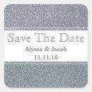 Search for glitter save the date stickers Simple
