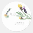 Search for lavender shower thank you stickers Floral
