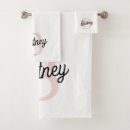 Search for pink monogram bath towels Girly