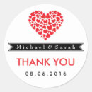 Search for black and red heart stickers Bride