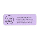 Search for light purple return address labels Elegant