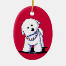 Search for bichon frise christmas tree decorations Cute