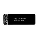 Search for abstract swirl return address labels Elegant