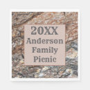 Search for family reunion napkins Woods