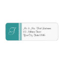 Search for monogram heart return address labels Rustic