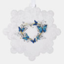 Search for blue butterfly christmas tree decorations Gold