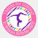 Search for gymnastics round stickers Party