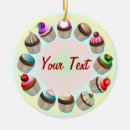 Search for chocolate cake christmas tree decorations Cupcake