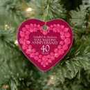 Search for wedding anniversary christmas tree decorations Red