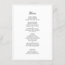 Search for minimalist wedding menus Dinner