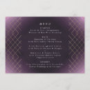Search for purple and gold menus Bride