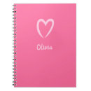 Search for cute heart notebooks Feminine