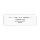 Search for newlywed return address labels Modern