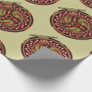 Search for fish christmas wrapping paper Red