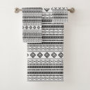 Search for black and white aztec bath towels Bohemian