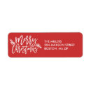 Search for merry christmas return address labels Trendy