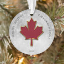 Search for canadian maple leaf christmas tree decorations Canadiana