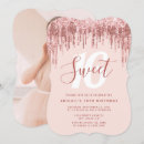 Search for pink rose gold blush sparkly drips invitations Princess