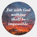 Search for nothing is impossible stickers Bible verse
