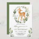 Search for baby deer birthday invitations Gender neutral