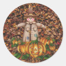 Search for the scarecrow stickers Pumpkin
