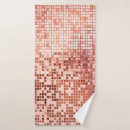 Search for rose gold geometric bath towels Glitter
