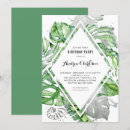Search for tropical leaves birthday invitations Luau