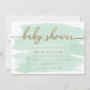 Search for mint and gold baby shower invitations Mother to be