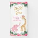 Search for wild one banners Cute jungle animals