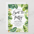 Search for monstera leaf birthday invitations Watercolor