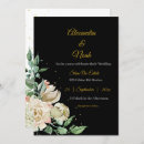 Search for black green gold wedding invitations Simple