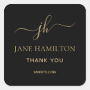 Search for monogram thank you stickers Professional elegant business monogram