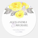 Search for grey and yellow wedding stickers Watercolor