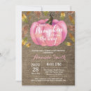 Search for pink pumpkin invitations Our little pumpkin