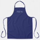 Search for navy blue monogram aprons Minimalist