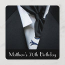Search for mens 70th birthday invitations Black