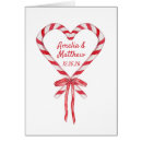 Search for candy cane heart cards Red and white