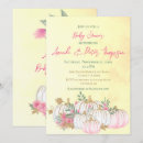 Search for pink gold pumpkin invitations Gender neutral