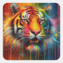 Search for colourful tiger stickers Rainbow