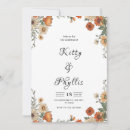 Search for dried floral rustic wedding invitations Autumn