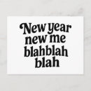 Search for new year resolutions postcards Sarcastic