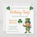 Search for funny irish invitations Clover